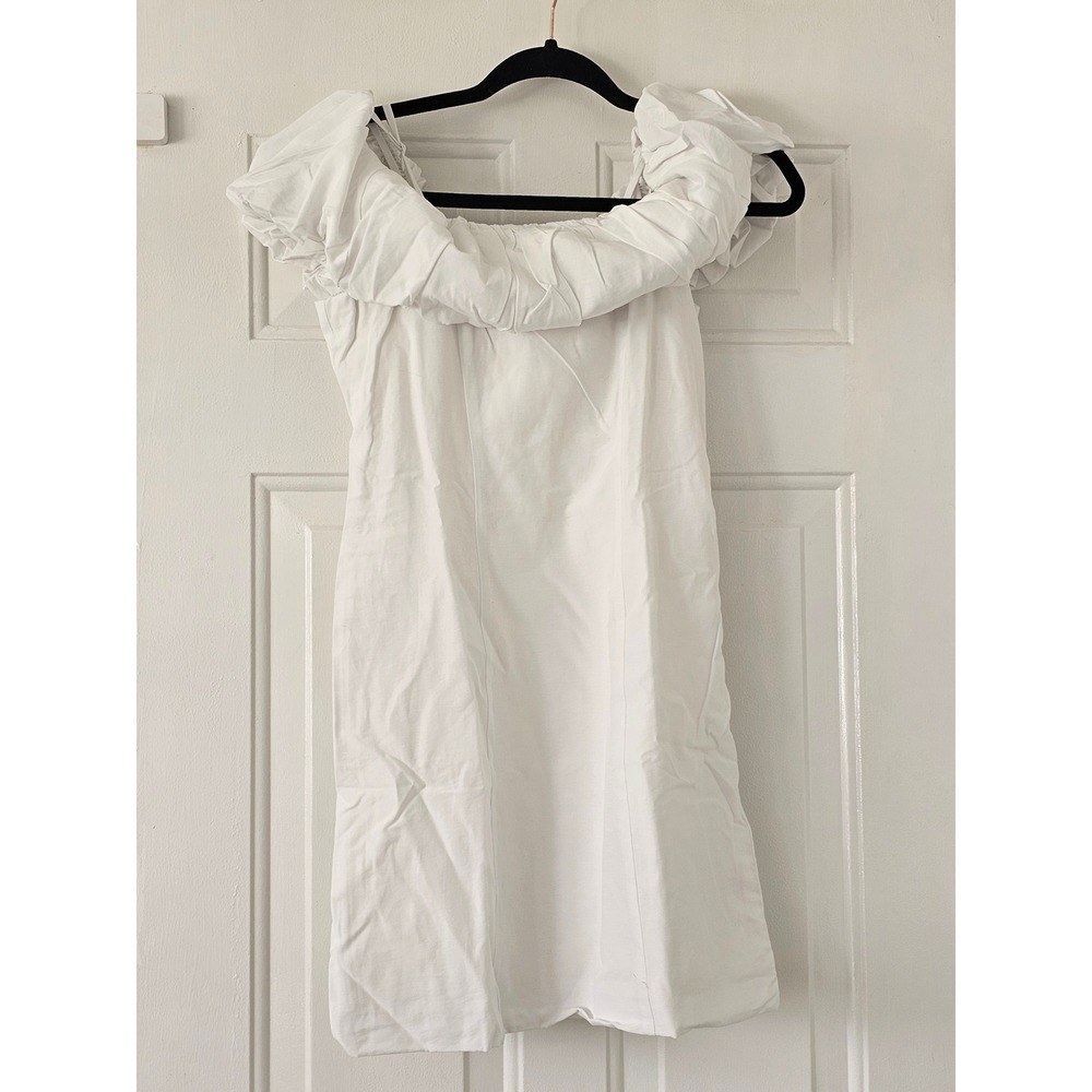 A New Day Dress Womens Size 0 White New Off the Shoulder Ruffle Mini‎ Dress - Picture 2 of 8